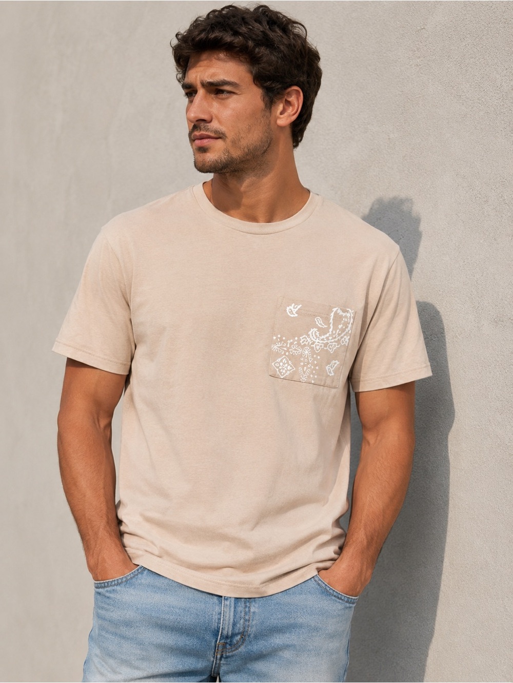 And now this NWT Bandana Graphic Tee with Pocket in Cotton/ Polyester blend.